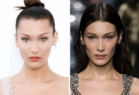 bella hadid face