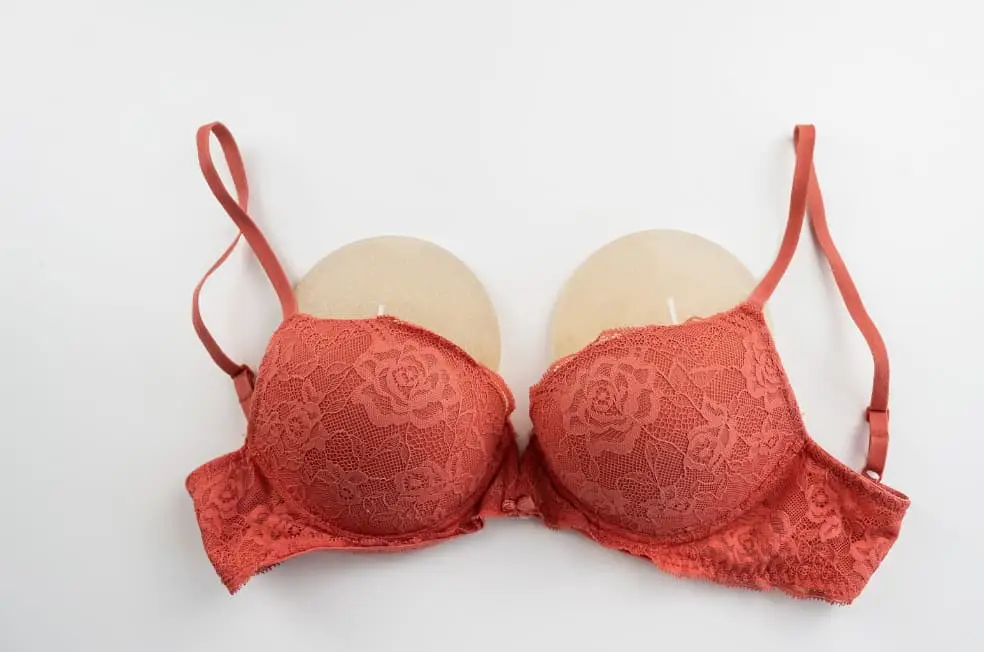 Bra with implants