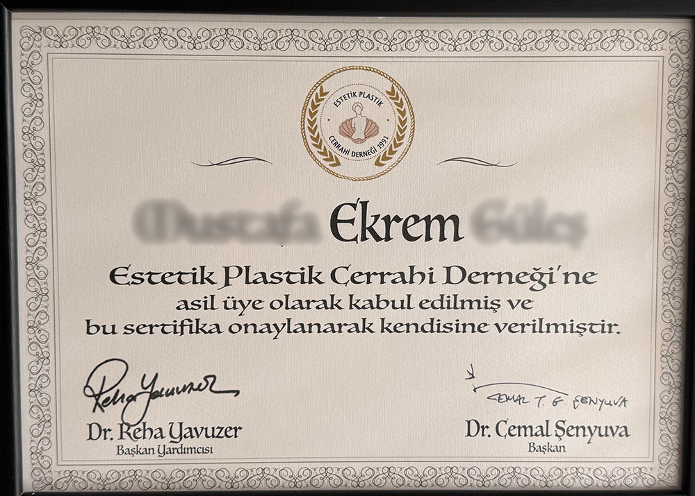 dr ekrem aesthetic plastic surgery membership