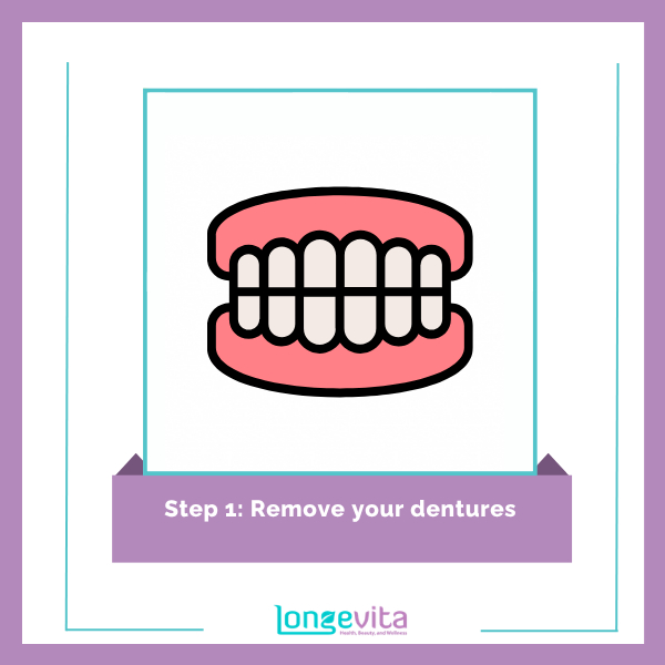 Dentures cleaning process 1