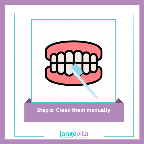 Dentures cleaning process 2