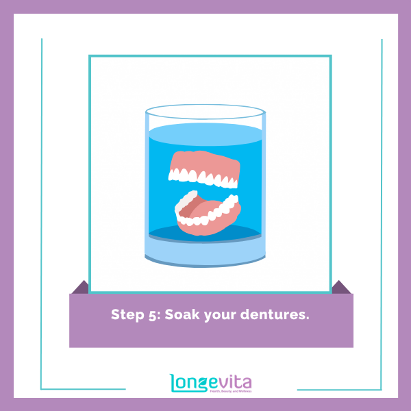 Dentures cleaning process 5