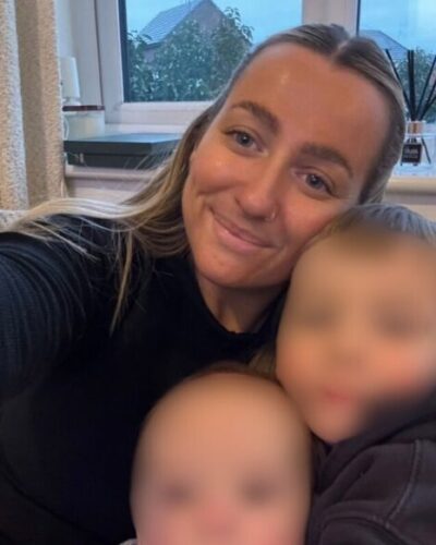 Leah with her children